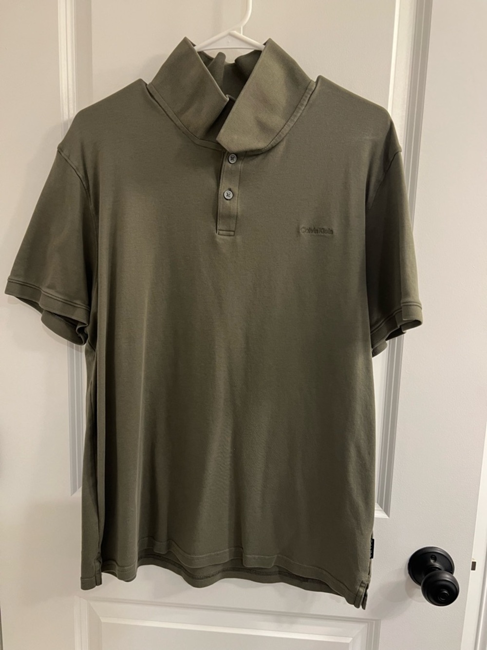 Calvin Klein Liquid Touch Solid Polo w/Logo XL